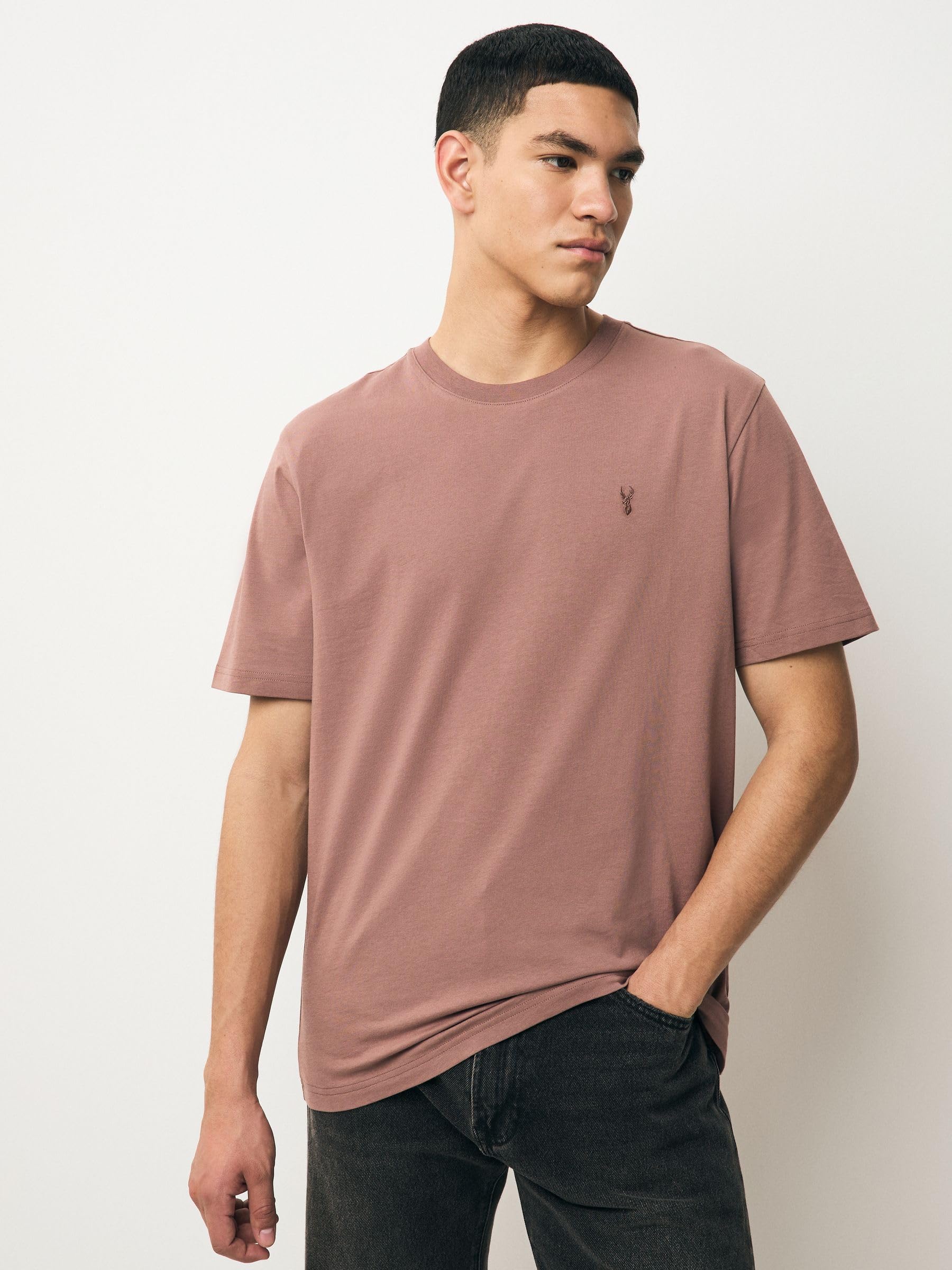 Next t-shirt girocollo uomo cotone XL 4 pezzi regular