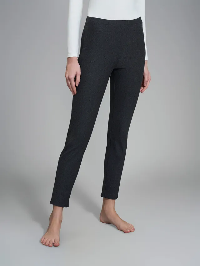 Ragno Compact Pantalone Flanella Caviglia Nero Mel. cotone