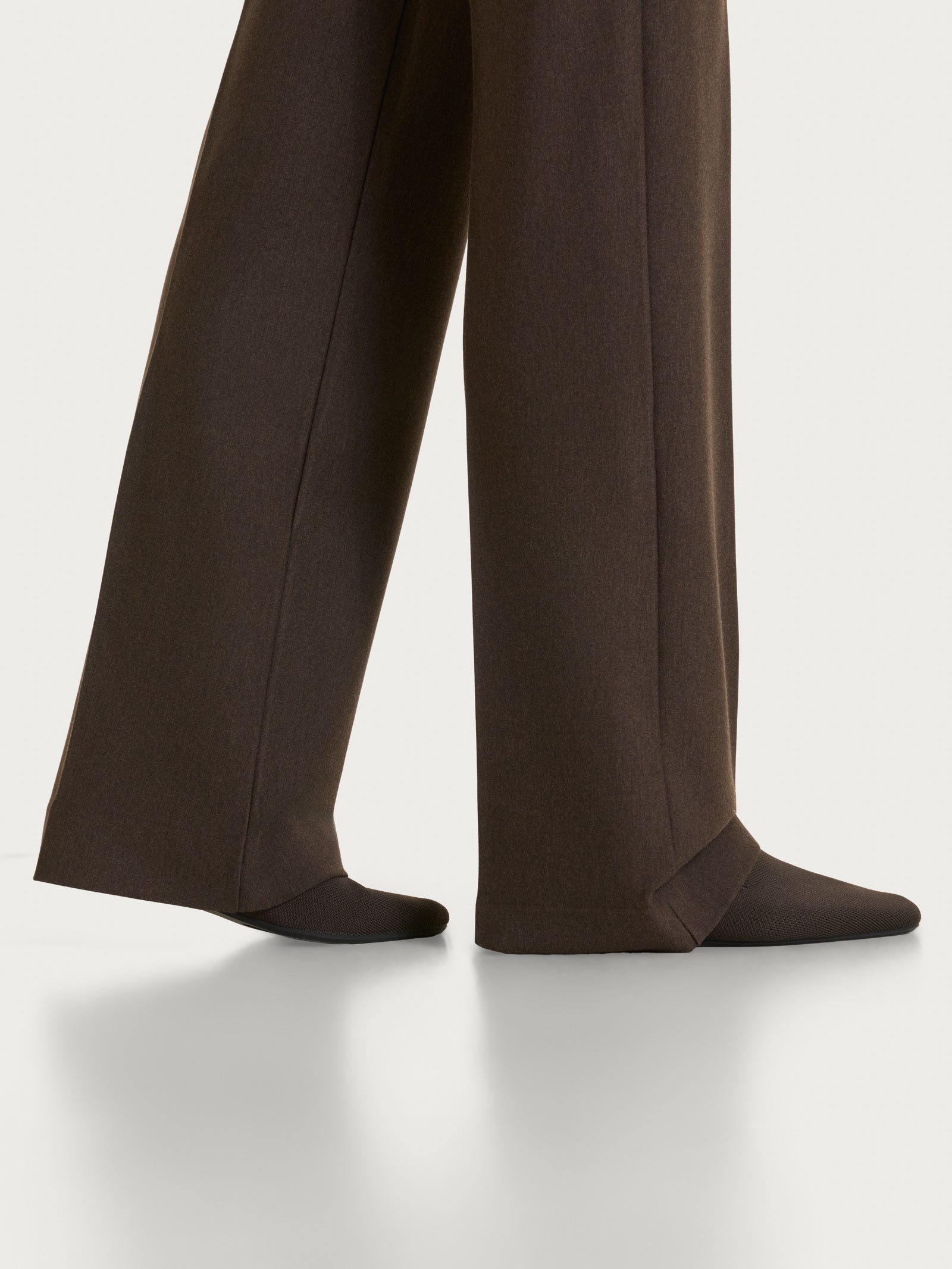 Ragno Compact Pantalone ampio Ebano Mel. wide leg