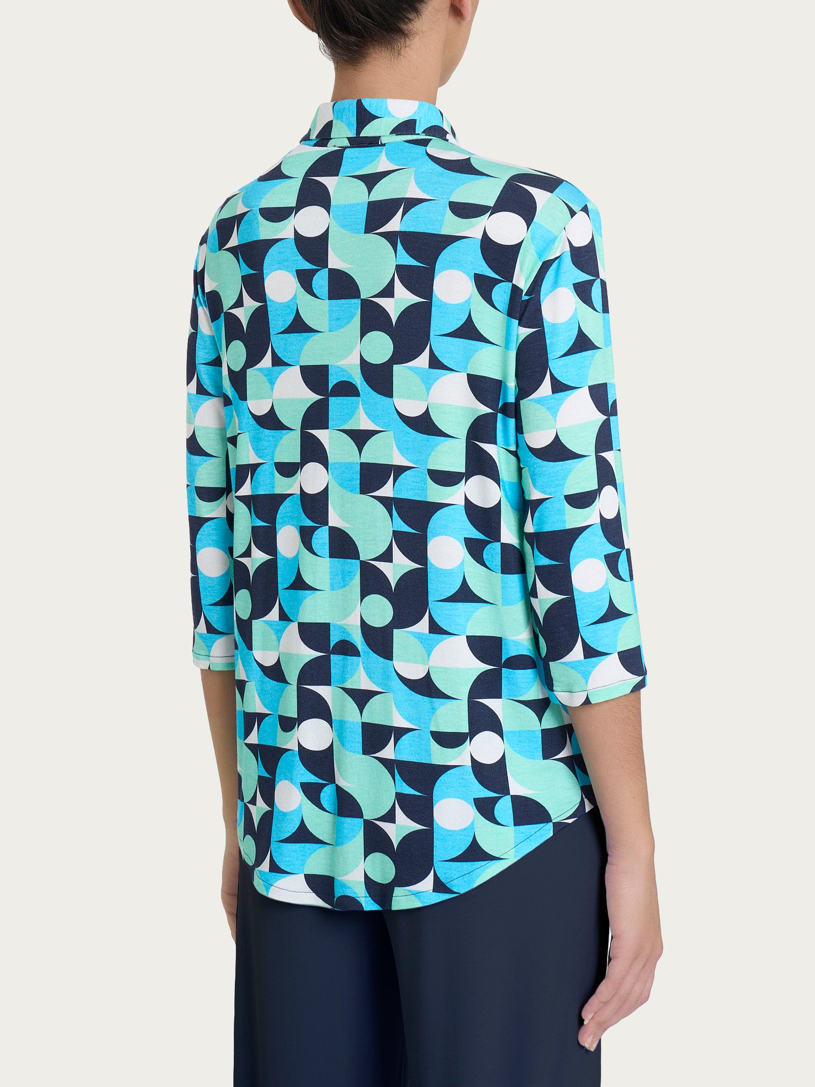 Ragno Viscosa Summer camicia Fant. Aquarius manica 3/4