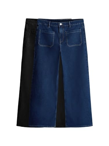 Geo Next The Set Jeans Gamba Ampia Tasche Jeans 2 Pezzi Comodi