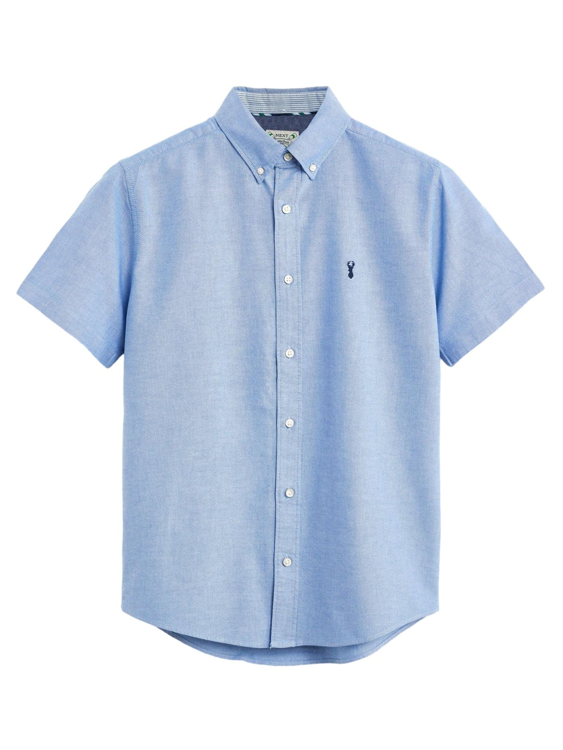 Next Oxford camicia uomo maniche corte in cotone