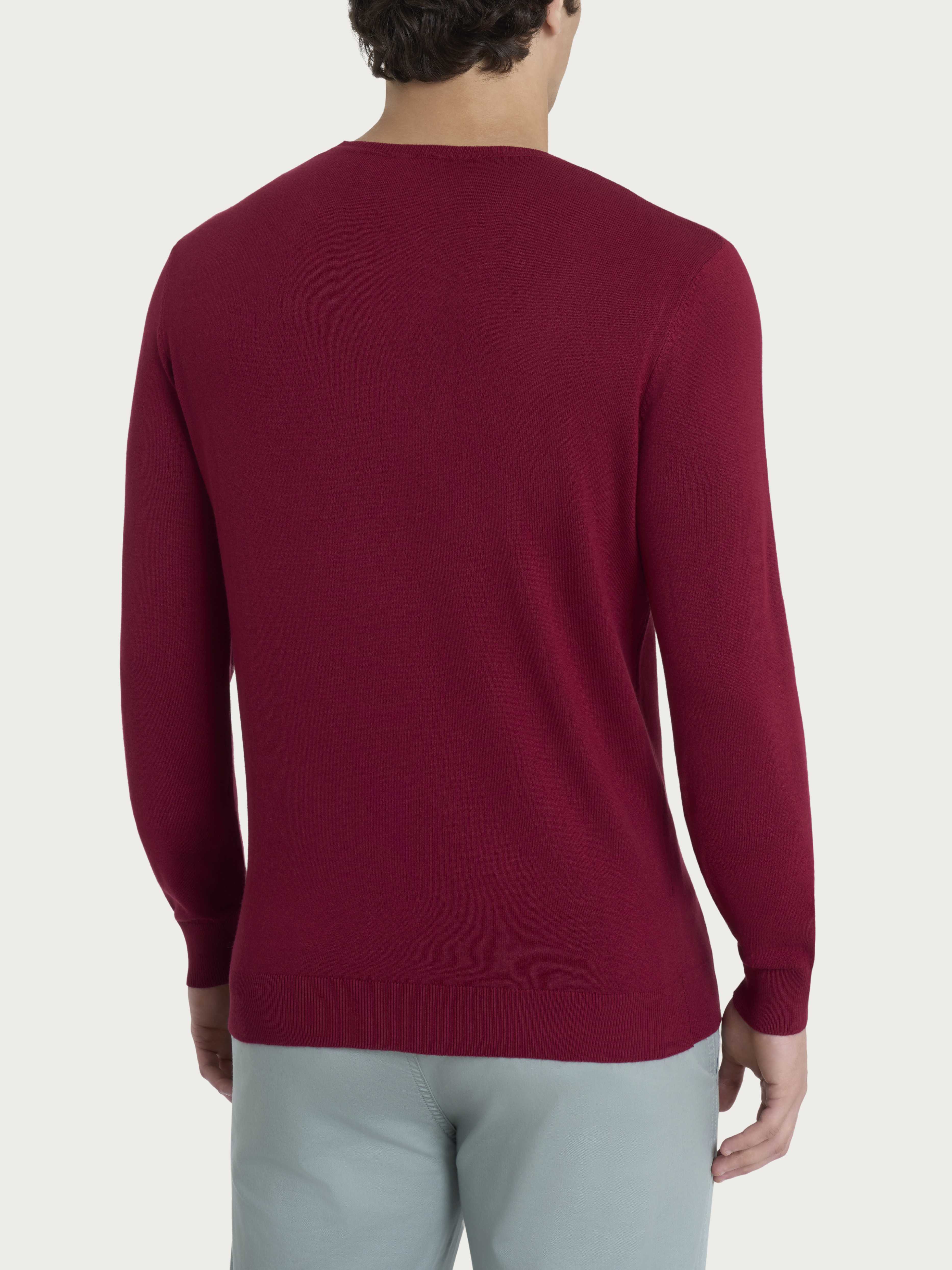 Ragno Summertime Girocollo pullover Tibetan Red viscosa