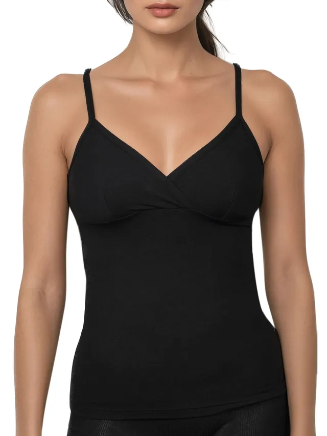 EGI 1133 canotta donna scollo a V micromodal