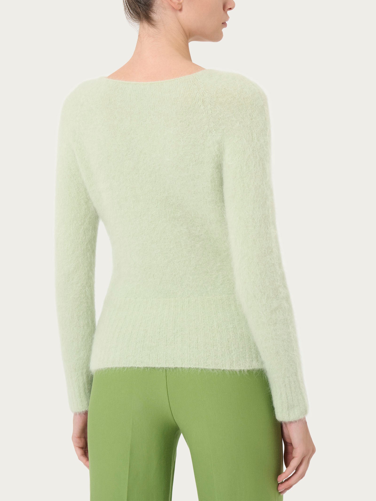 Ragno Merino Soft Girocollo Maglia Gleam misto lana alpaca