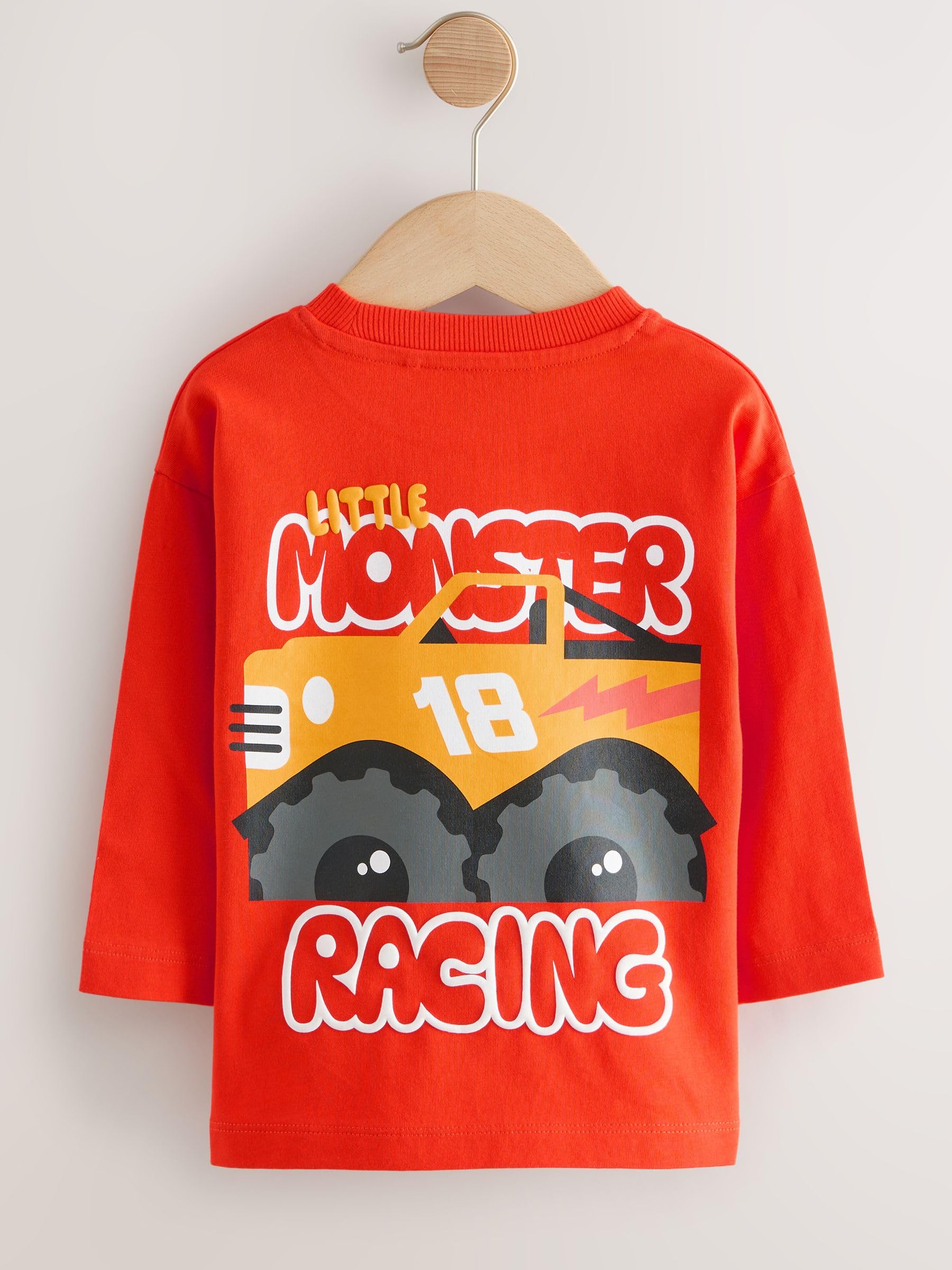 NEXT t-shirt bambino manica lunga 3 pezzi 9-12 mesi cotone