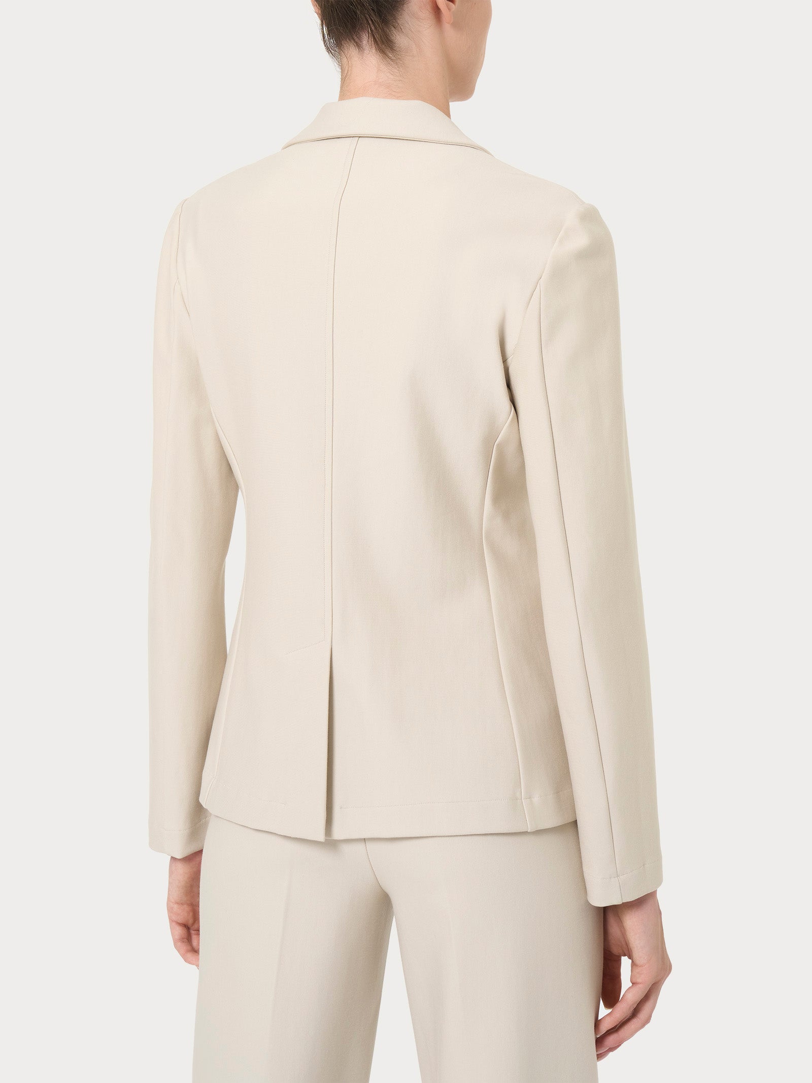 Ragno Compact Blazer Due Bottoni Champignon Elasticizzato
