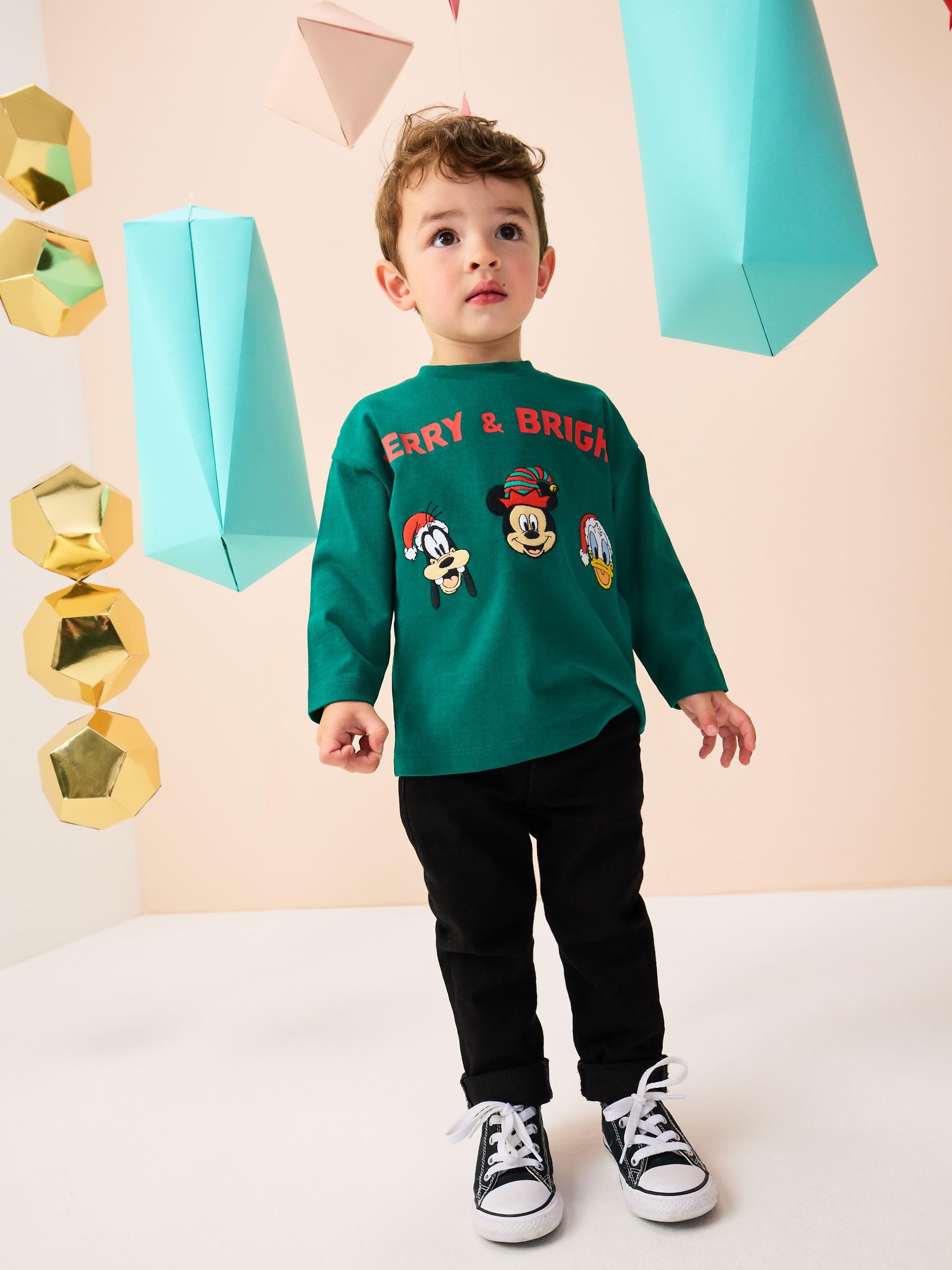 Next Topolino maglietta bambino maniche lunghe 9-12 mesi cotone