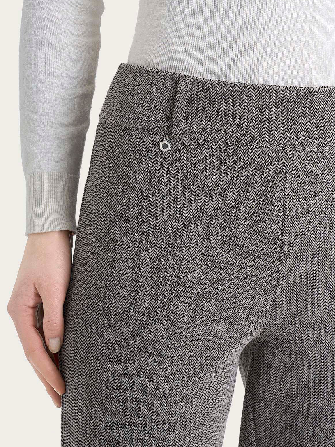 Ragno Compact Pantalone Carota Chocolate Spina Pesce