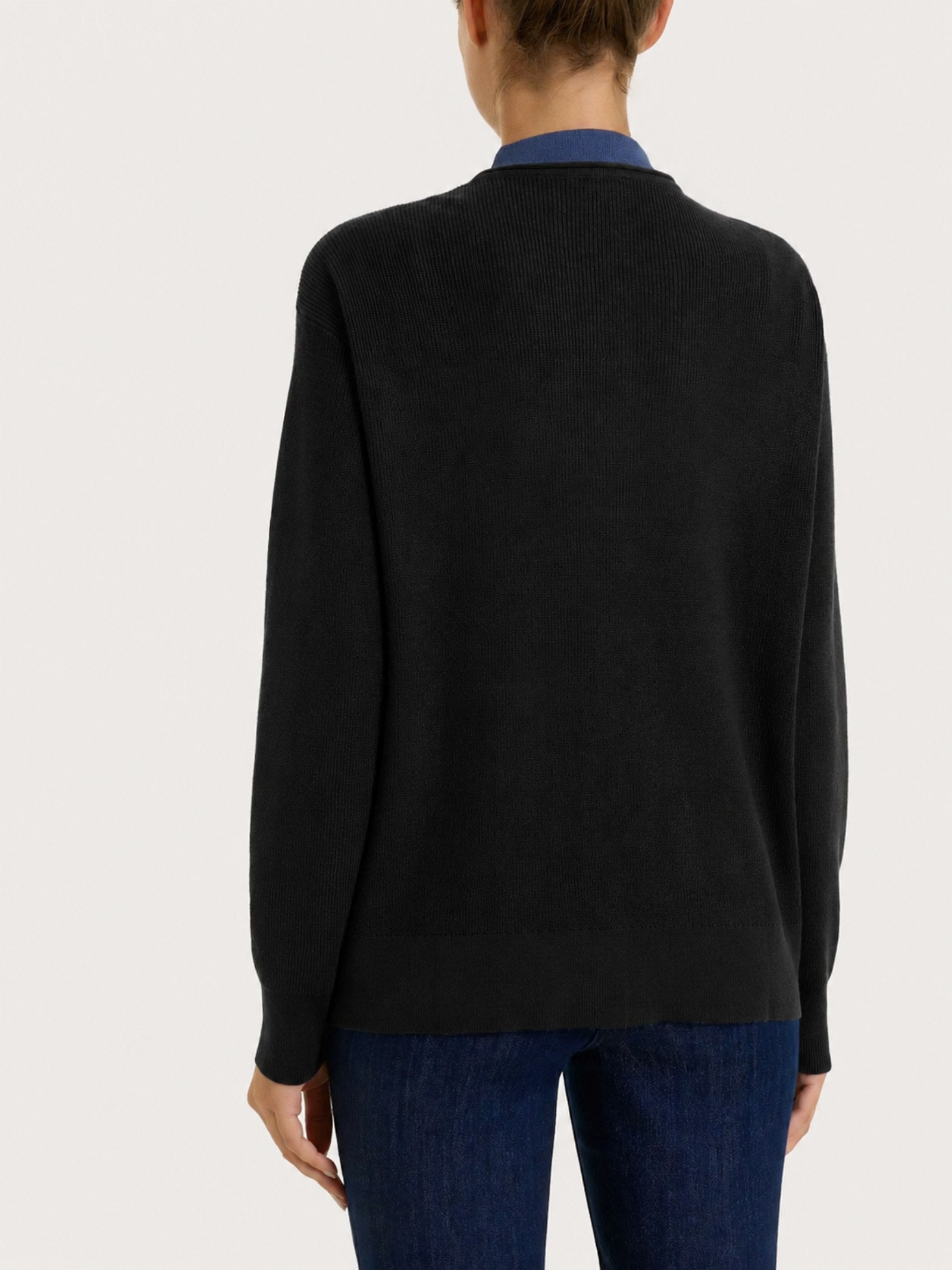 Ragno Four Seasons Cardigan Scollo V Nero Viscosa