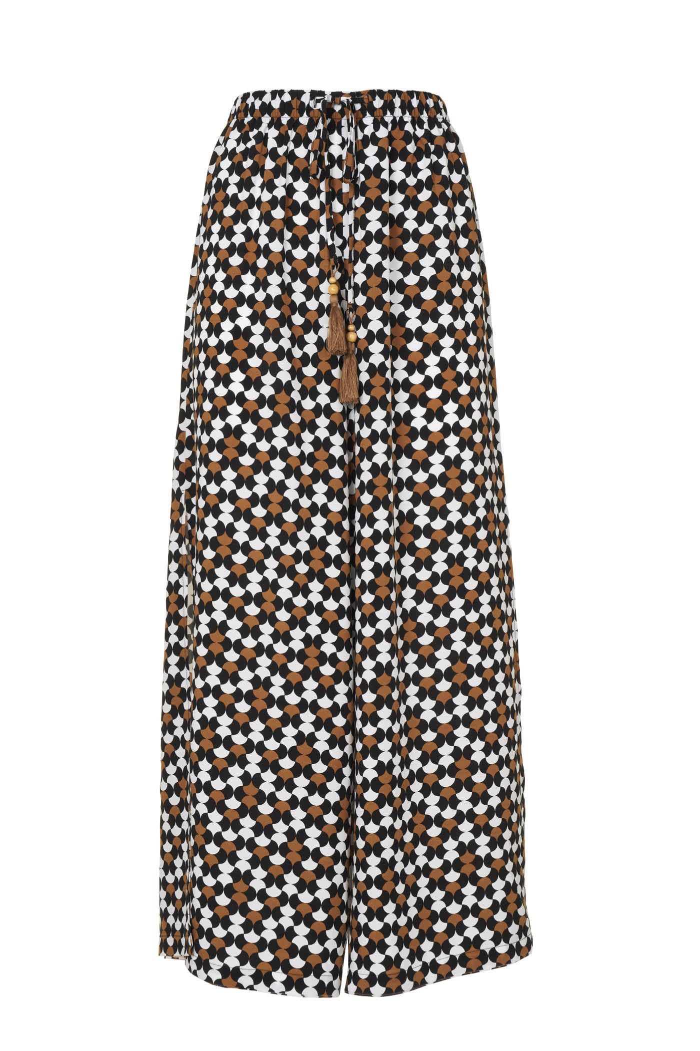 Goldenpoint Twist Pantaloni Lunghi Copricostume Viscosa Multicolor