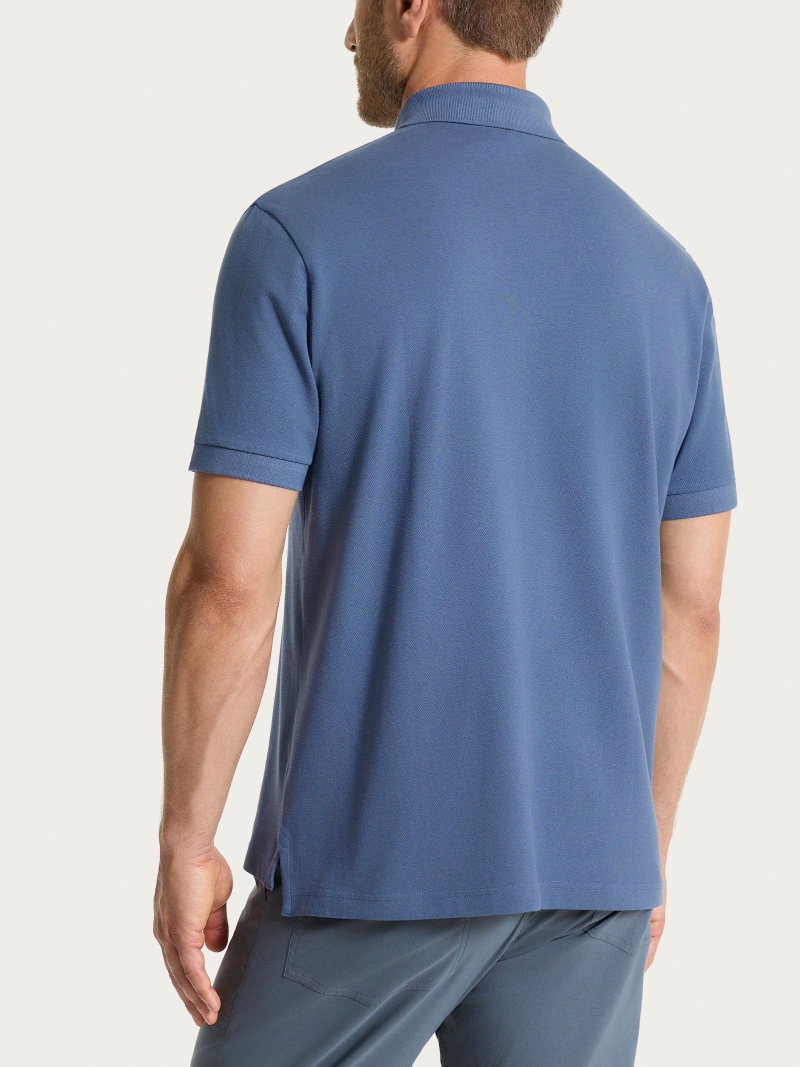 Ragno Cotton Piquet polo uomo blu cotone