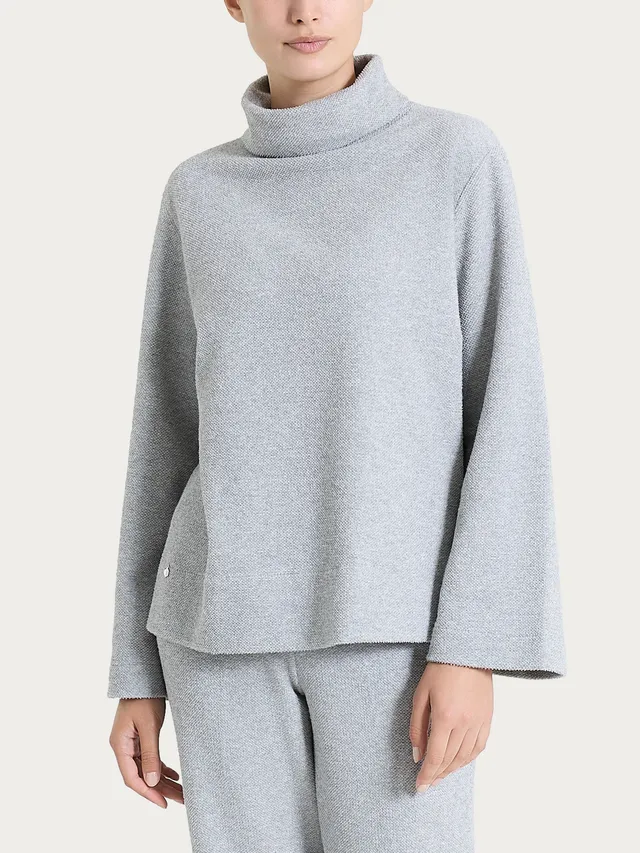Ragno Relaxed Wardrobe Felpa collo ciambella Grigio Mel. calda