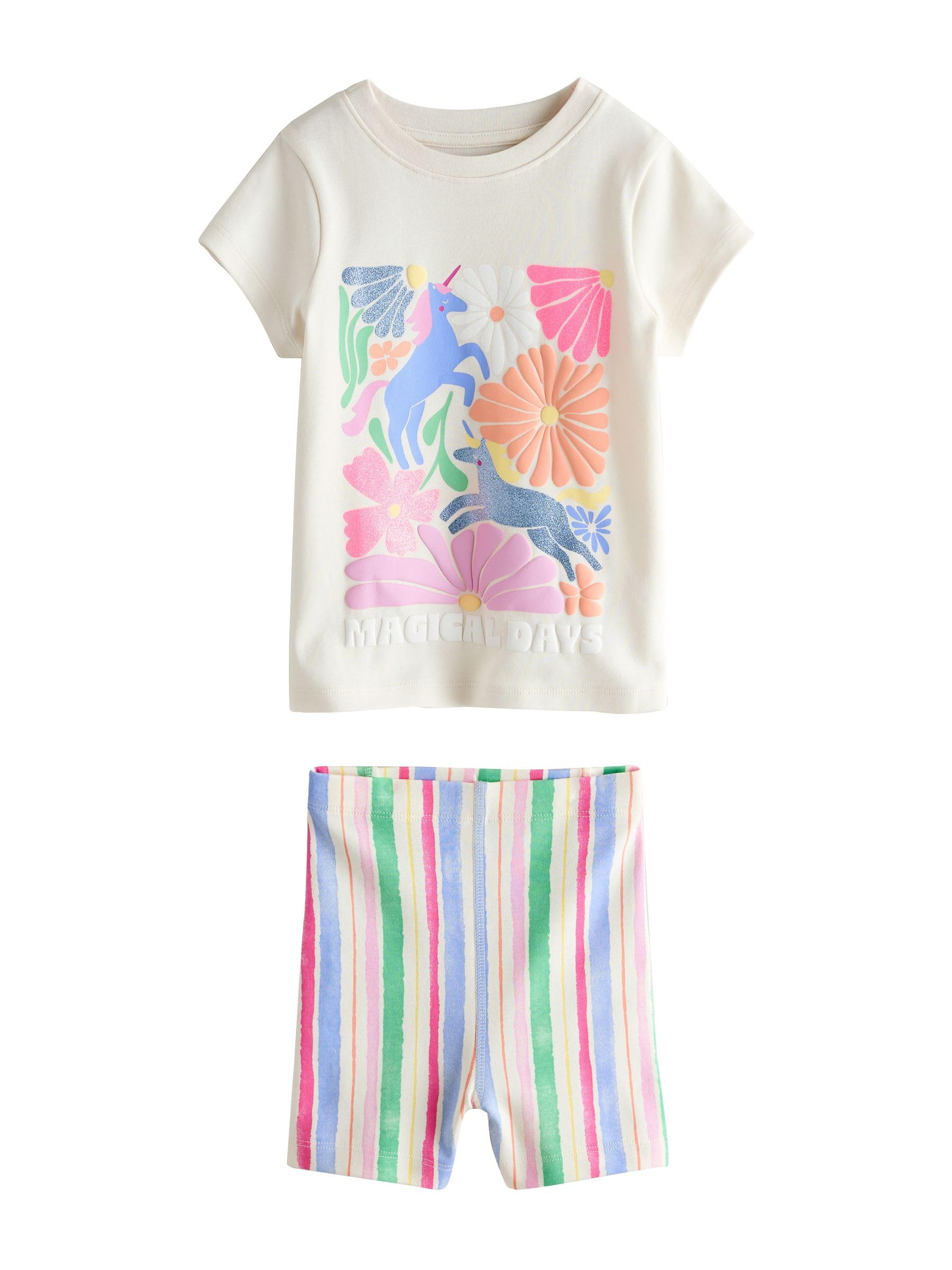 Next pigiami corti bambina 3 pezzi 110-116 estivi