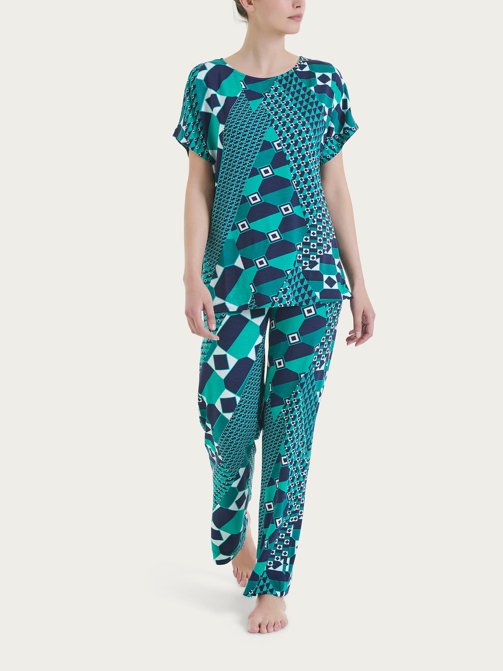Ragno Viscosa Summer Wide Leg pantalone viscosa Bayou