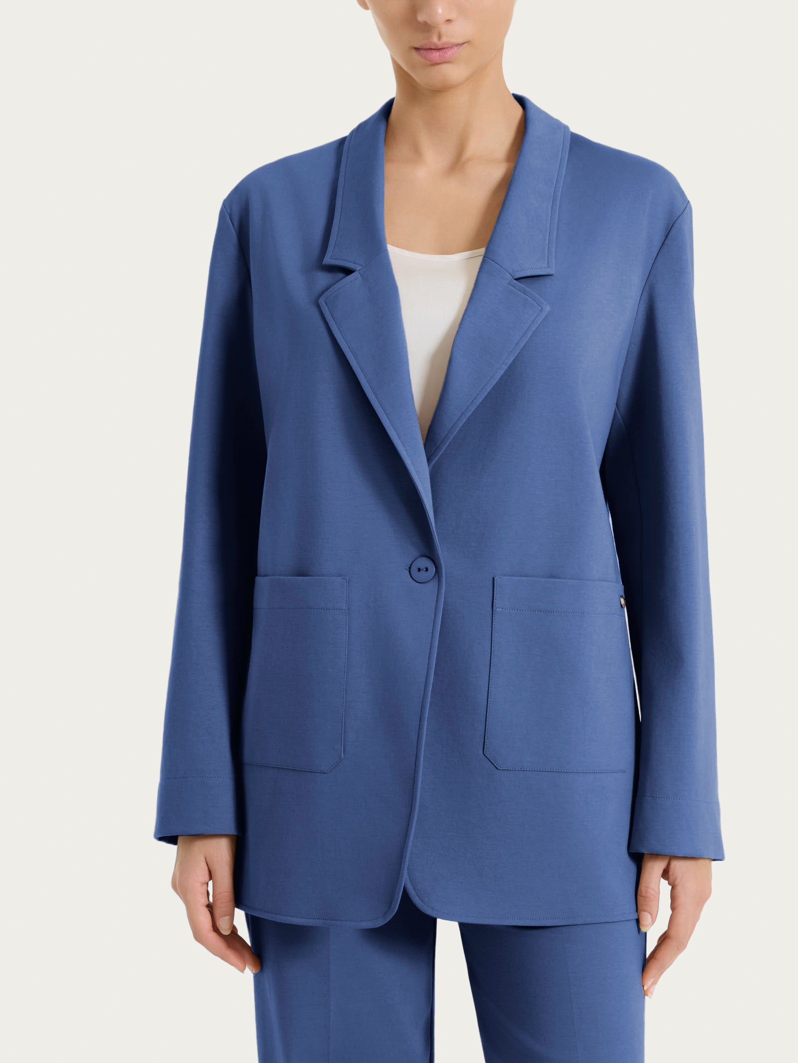 Ragno Gem Blazer Compact Light Oceana destrutturato un bottone