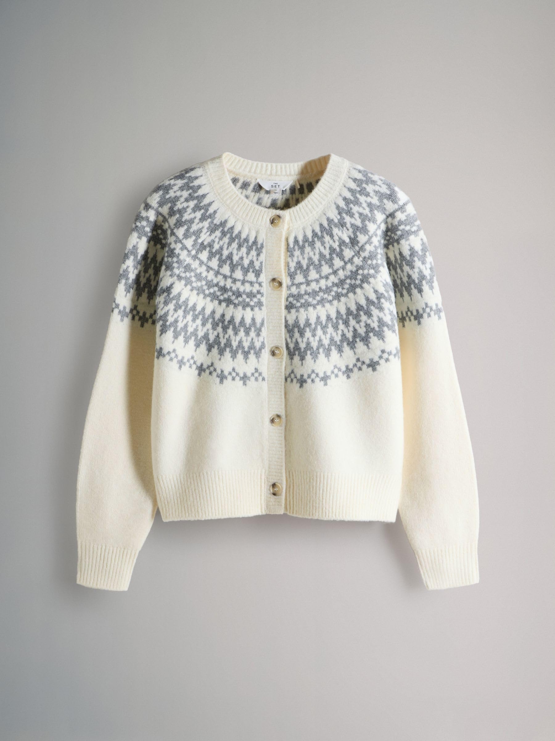 Next The Set completo maglione cardigan donna Fair Isle