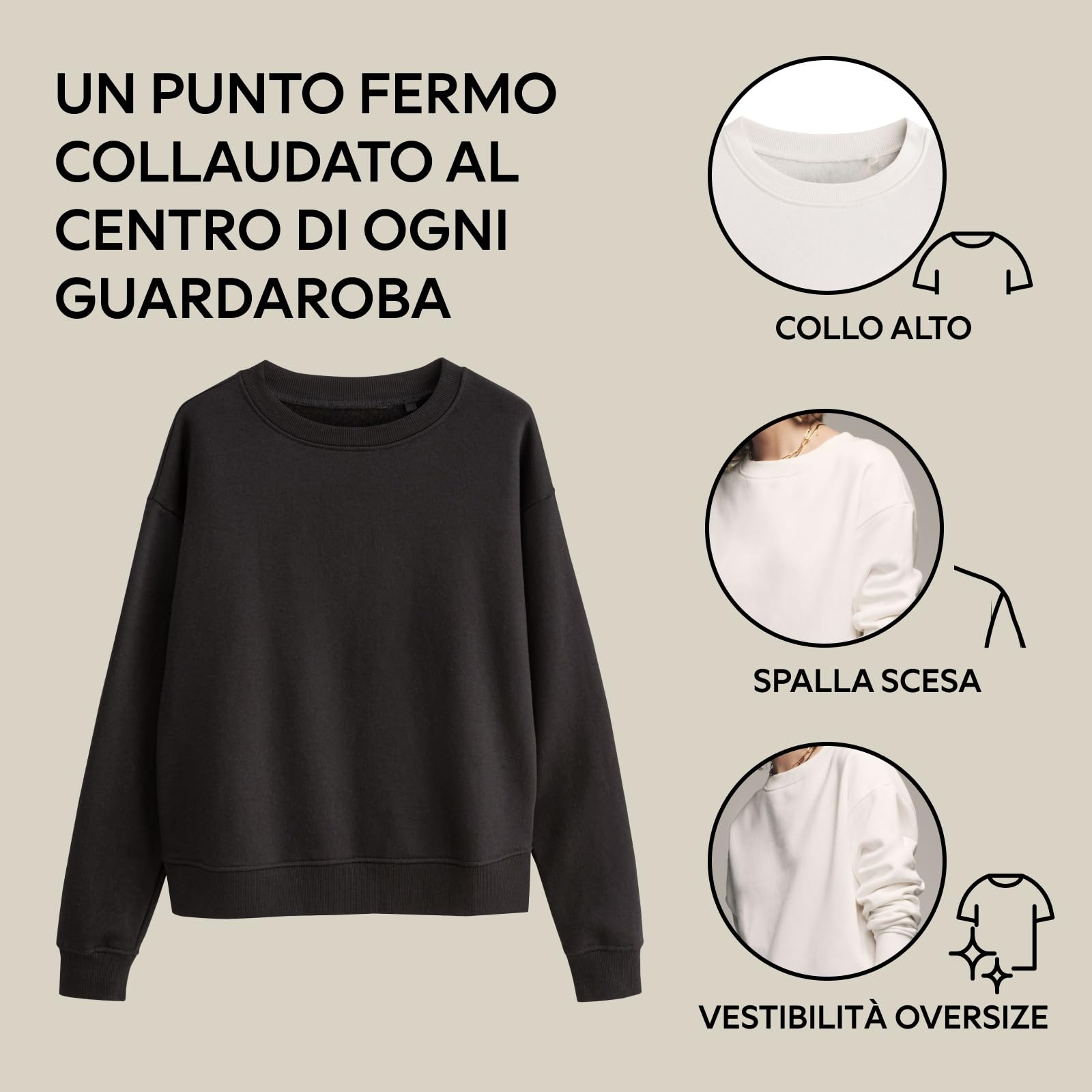 Geo Next The Set Felpa Girocollo Donna 2 Pezzi Morbida