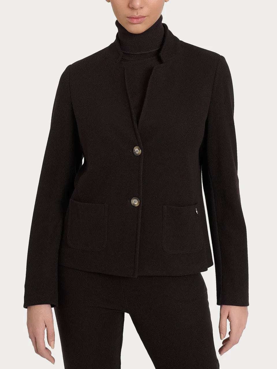 Ragno Relaxed Wardrobe blazer corto marrone chocolate