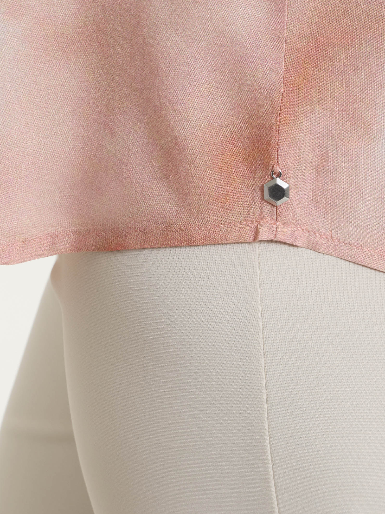 Ragno EcoSeta Blusa Kimono Viscosa Fantasia Rosa