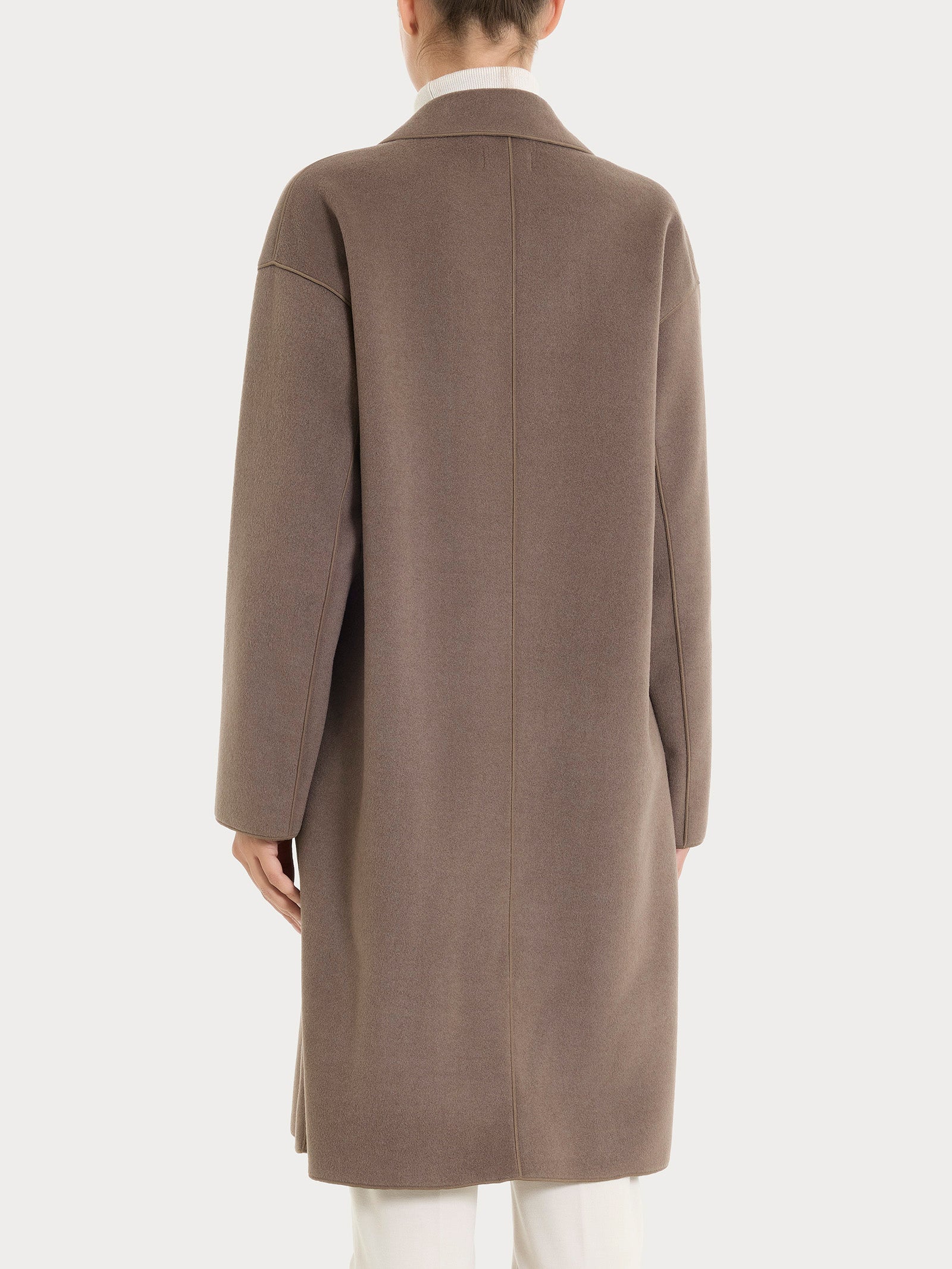 Ragno Vegan Wool Cappotto con Bottoni Rain Drum caldo