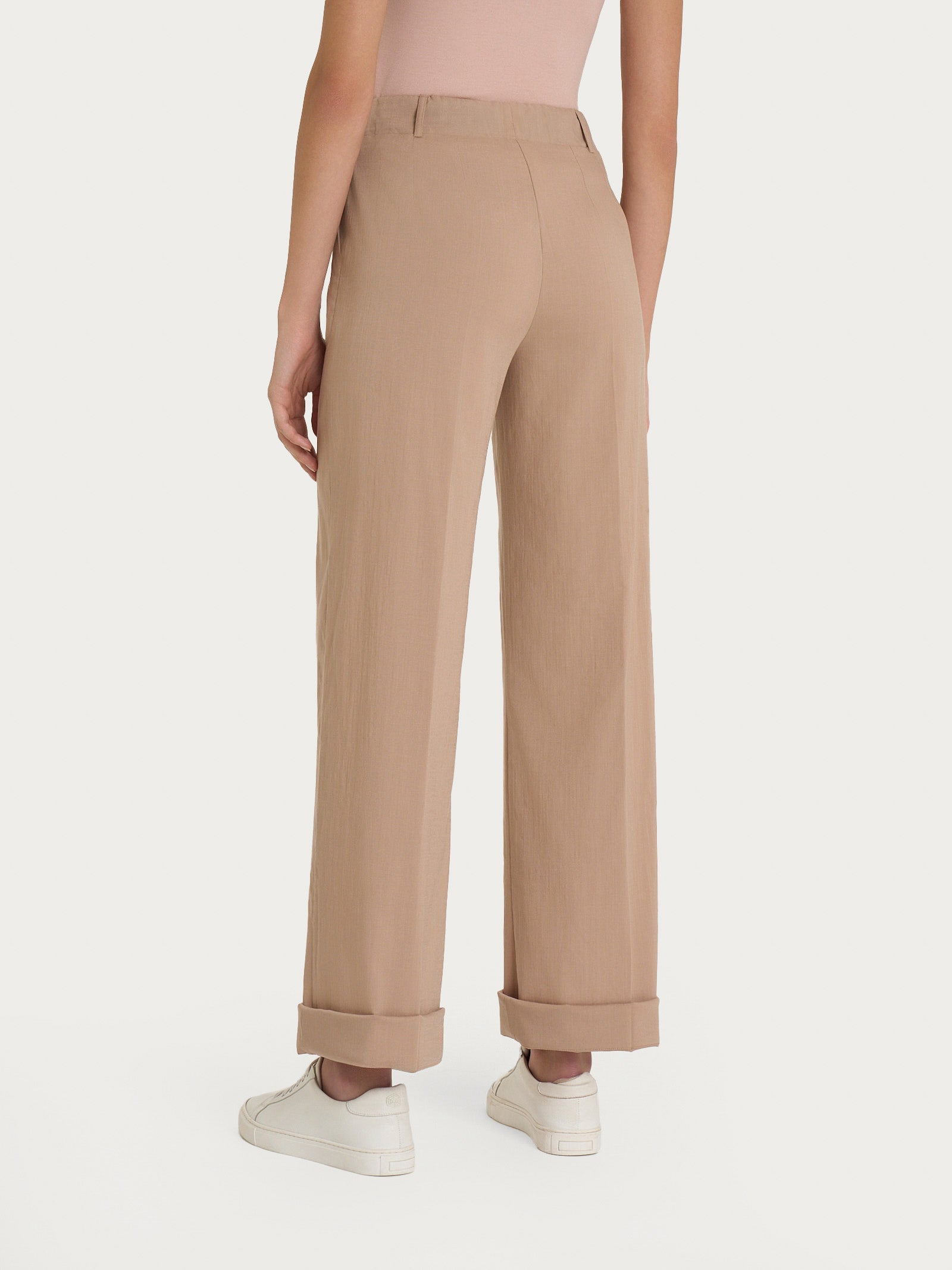 Ragno Super Natural Pantalone Donna Warm Taupe wide leg