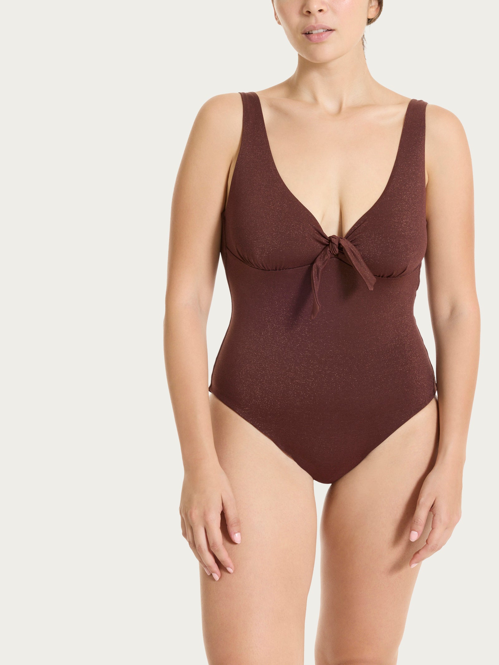 Ragno Costume Intero Nodo Microfibra Lurex Chocolate Fondant