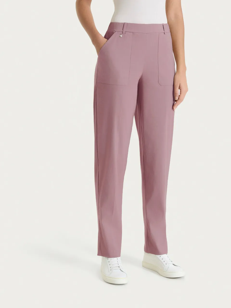 Ragno Super Fresh pantalone carota donna Twilight Mauve fresco