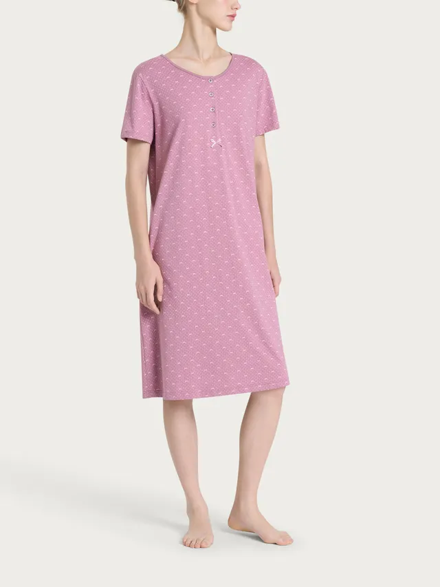 Ragno Seraphim Camicia da Notte Jersey Dusky Orchid