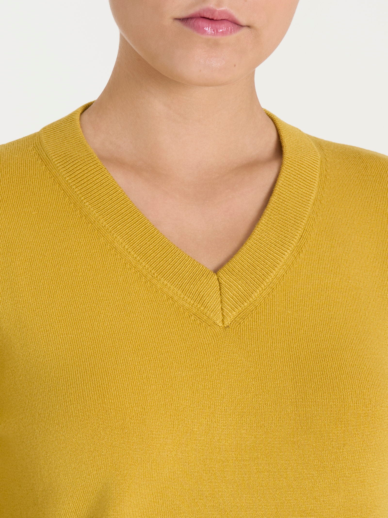 Ragno Four Seasons maglia scollo V Oil Yellow viscosa