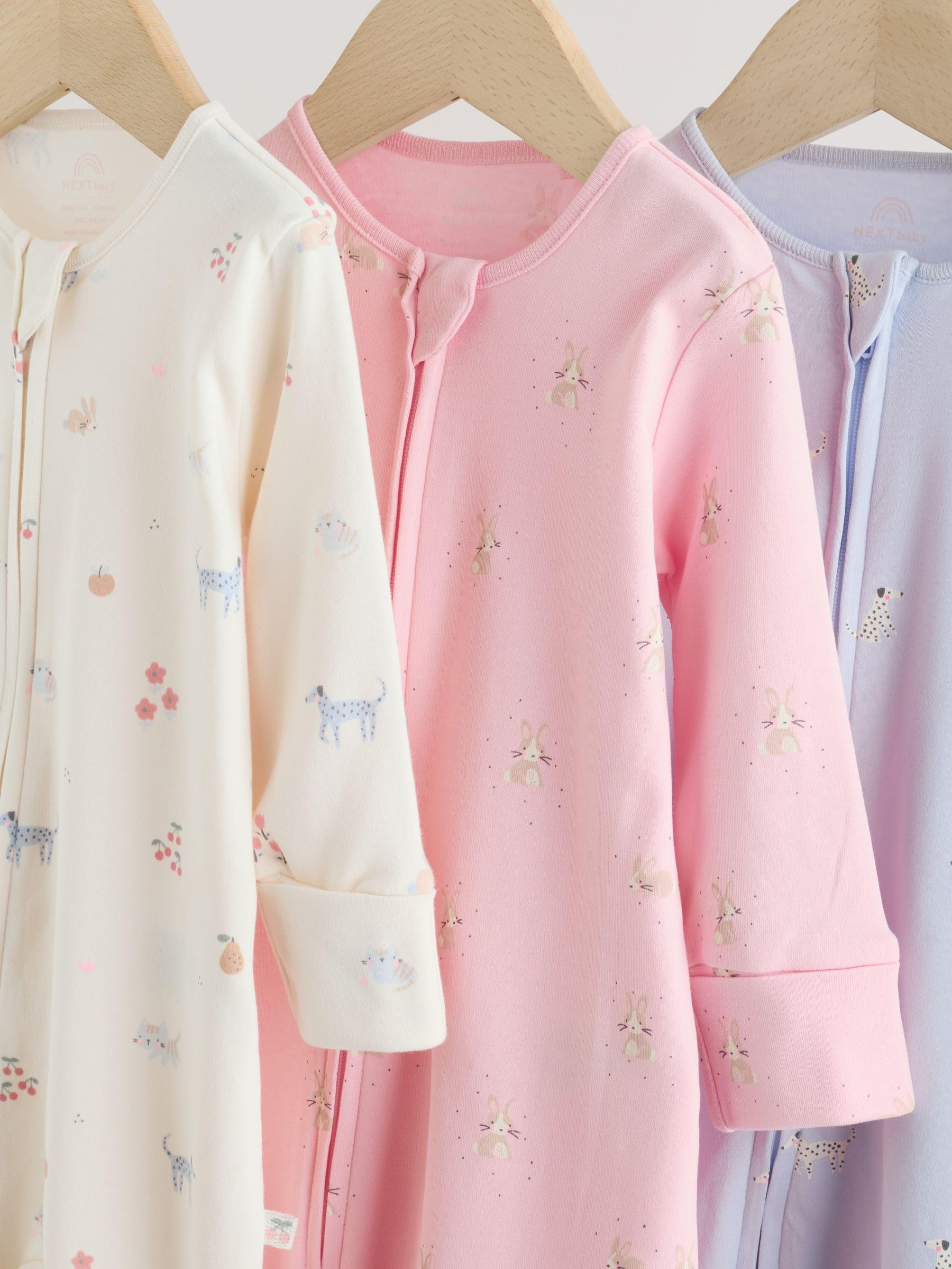 Next tutina neonata zip 68-74 3 pezzi bidirezionale