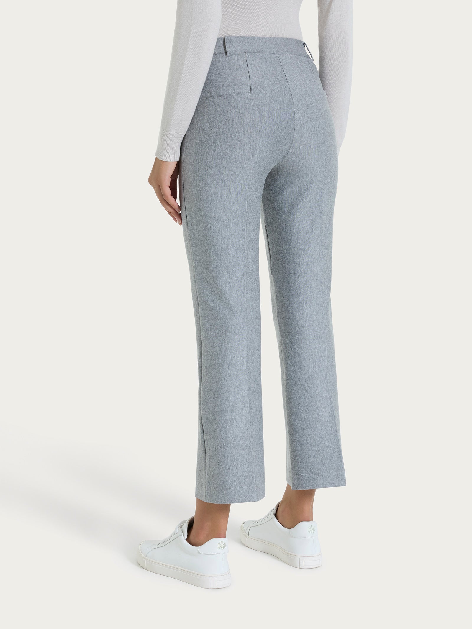 Ragno Compact pantalone flare caviglia Grigio Mel.