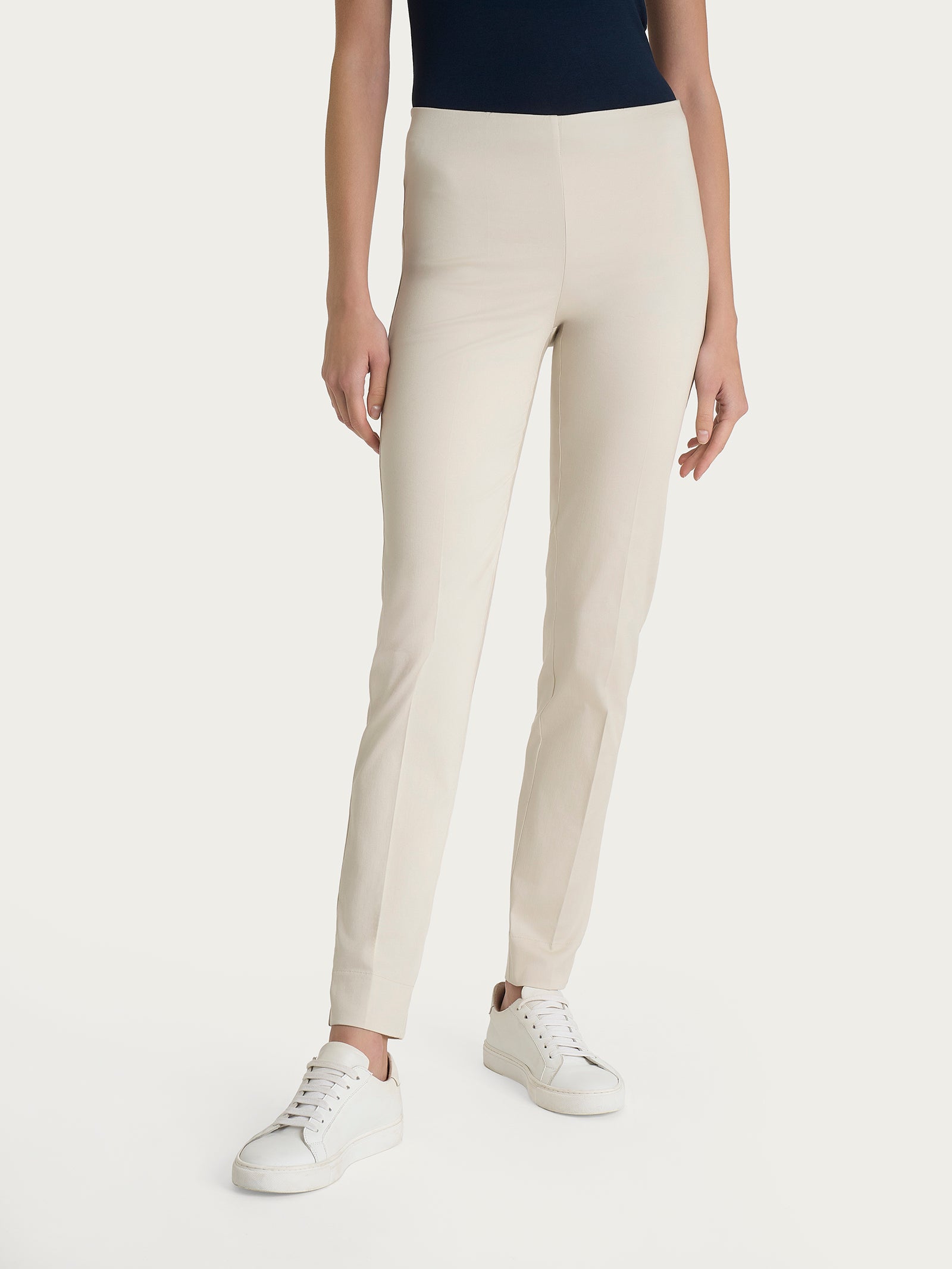 Ragno Satin Power pantalone sigaretta champignon cotone elasticizzato