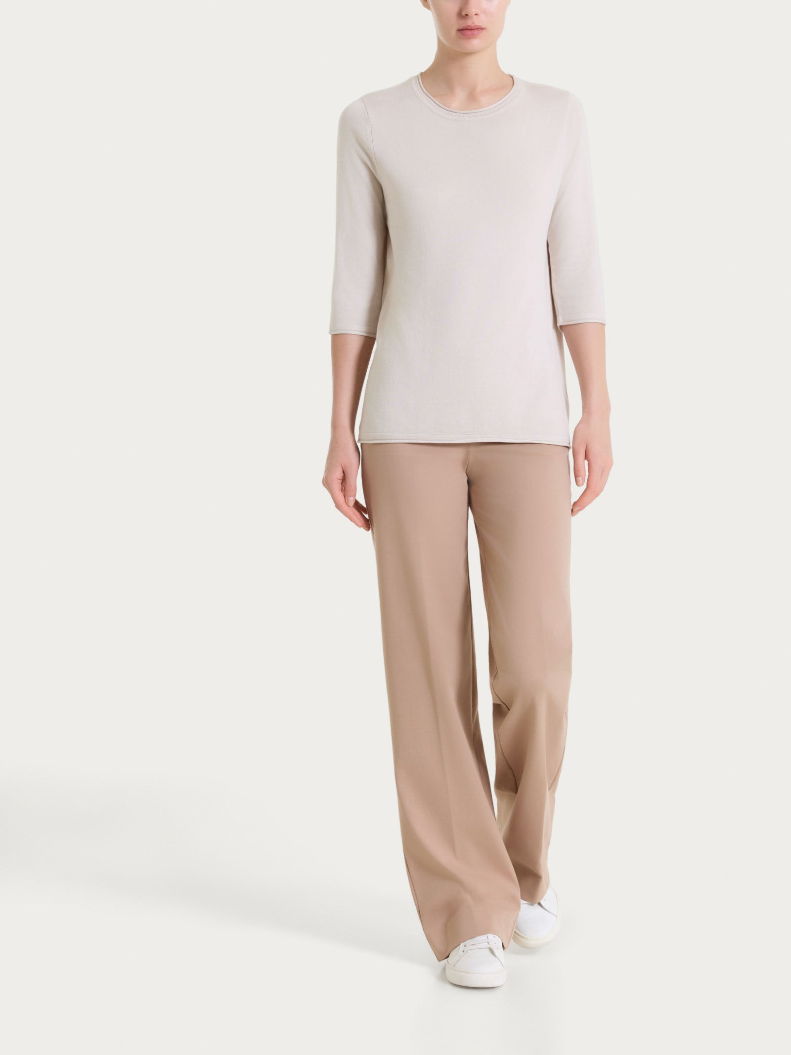 Ragno Compact Light Pantalone Ampio Warm Taupe Cotone