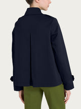 Ragno Satin Power Trench Corto Bleu idrorepellente