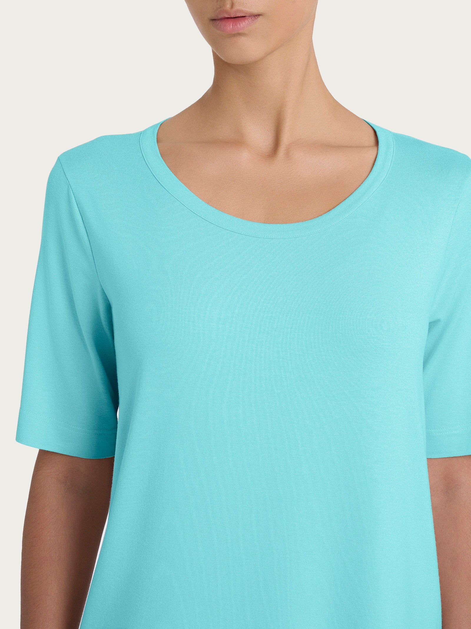 Ragno Perfetta Revolution t-shirt girocollo viscosa Pool Blue
