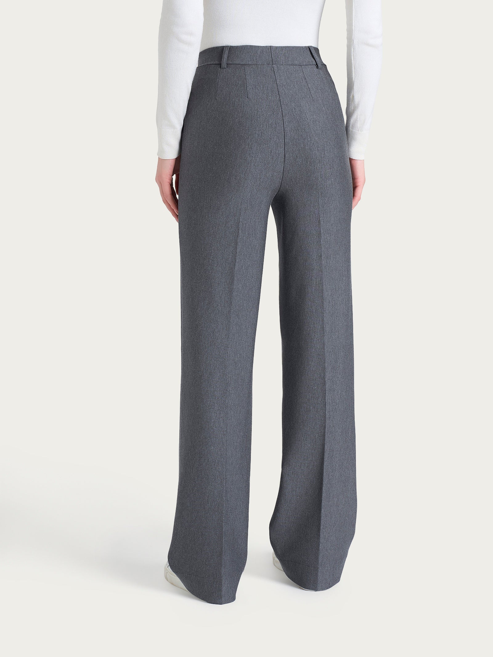 Ragno Compact The Wide Leg pantalone ardesia mel