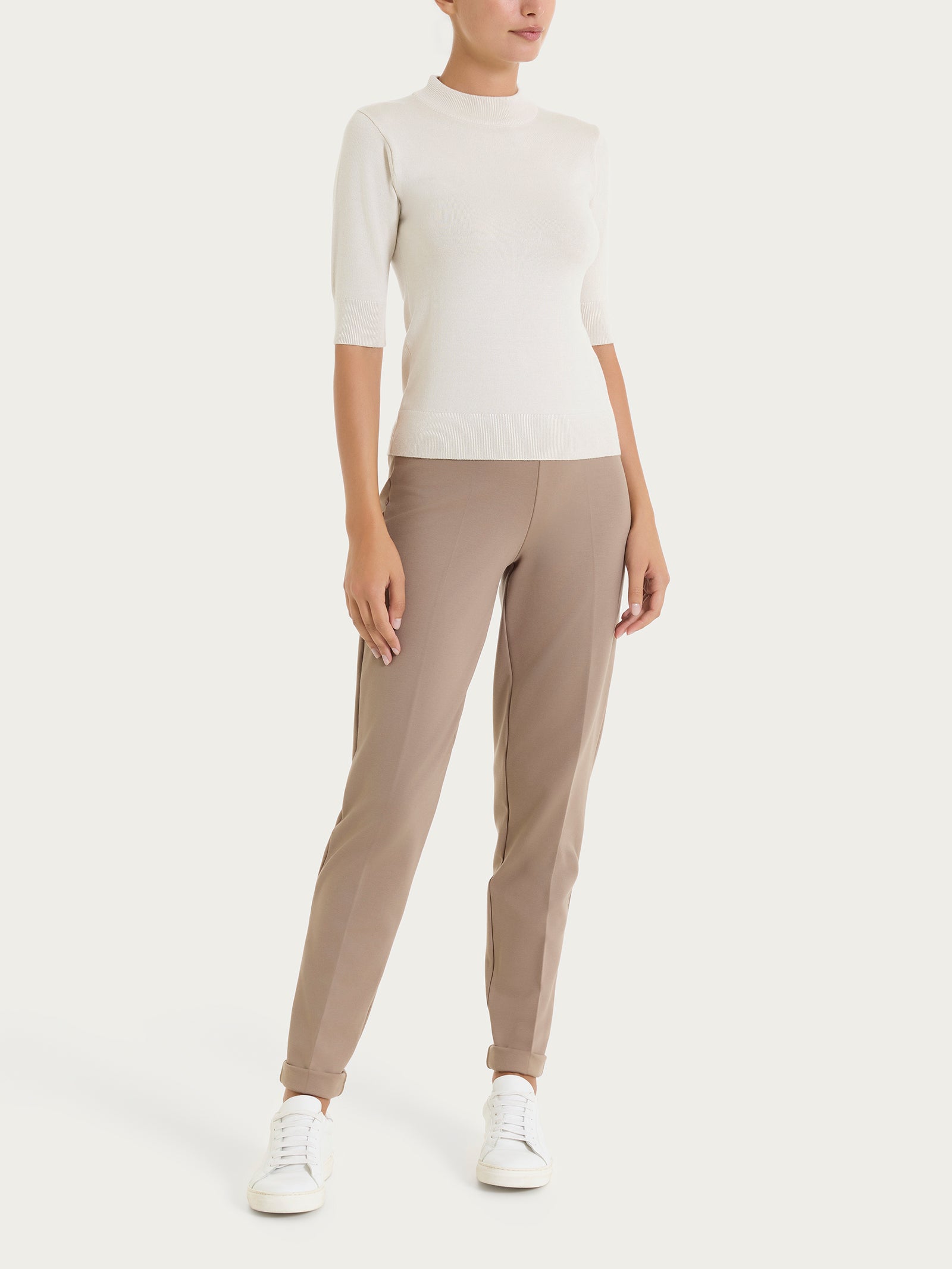 Ragno Four Seasons Lupetto Maglia Donna Champignon Manica Corta