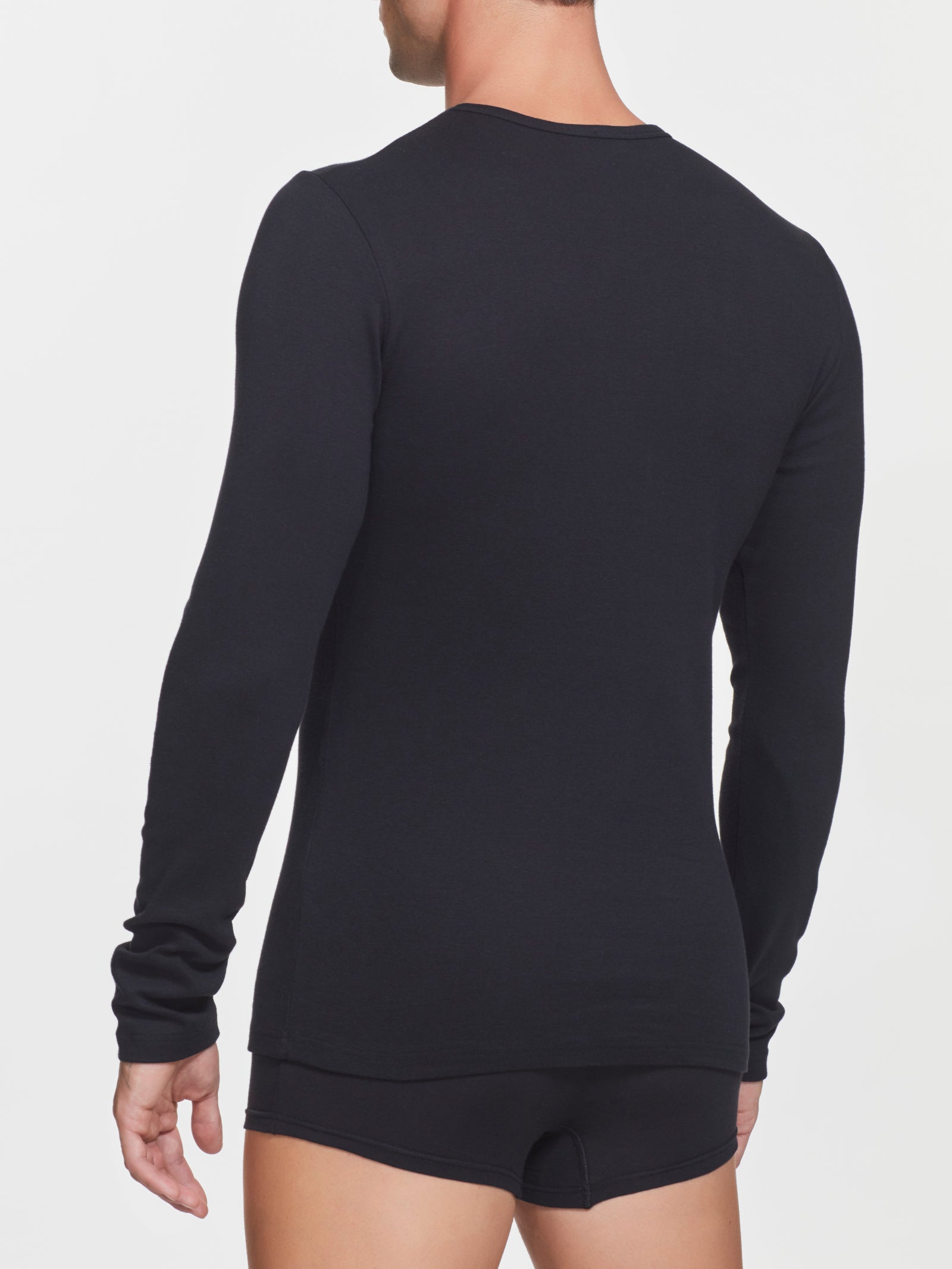 Ragno Sotto Sopra maglia girocollo caldo cotone nero uomo