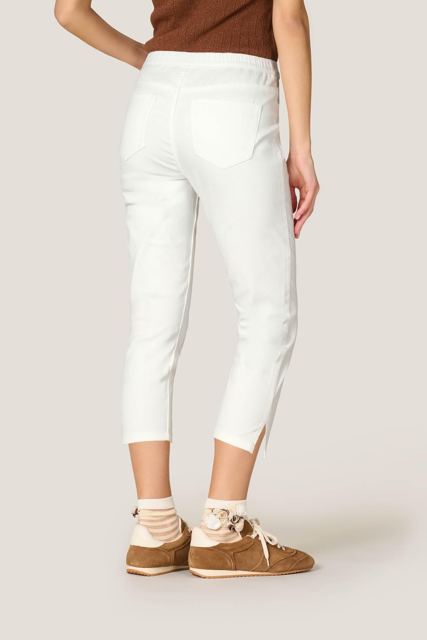 Goldenpoint Jeans Skinny Capri Denim Donna Vita Elasticata