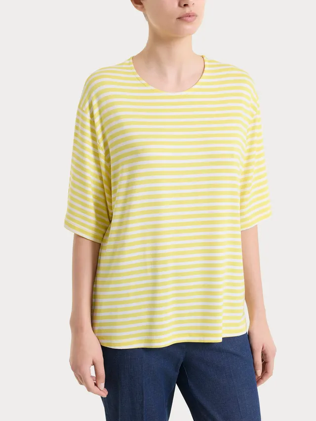 Ragno Perfetta Revolution maglietta boxy a righe Acacia fresca