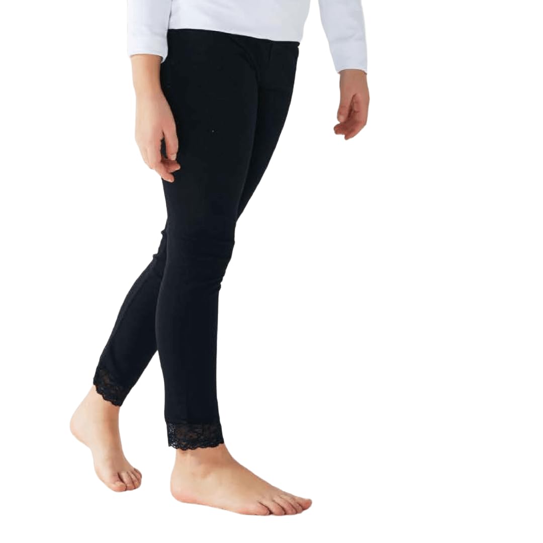 Jadea Girls leggings bambina elasticizzato cotone 3-14 anni