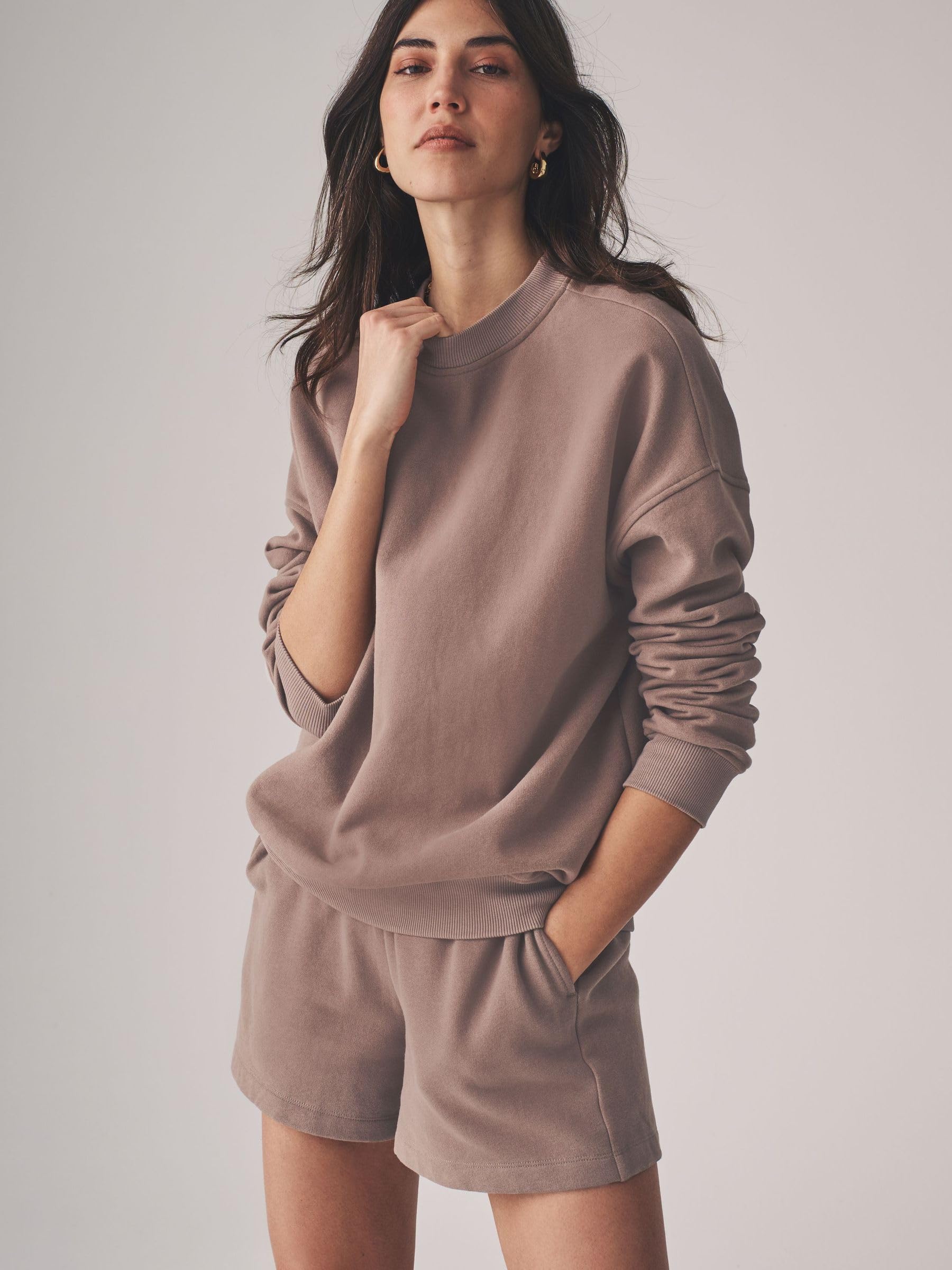 Geo Next The Set Felpe Donna Oversize 2 Pezzi Cotone