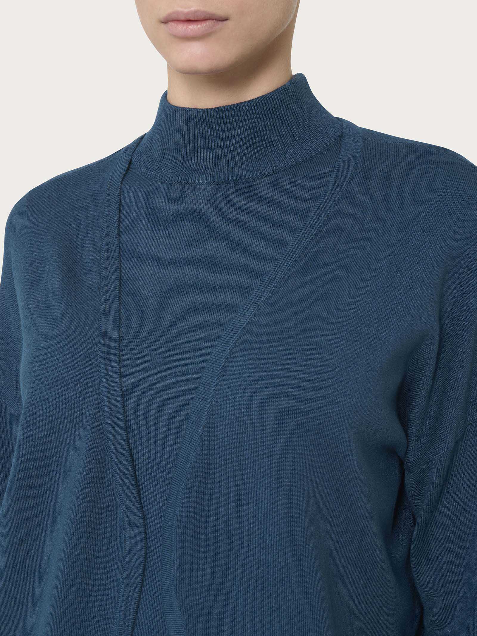 Ragno Four Seasons cardigan aperto donna Reflecting Pond viscosa