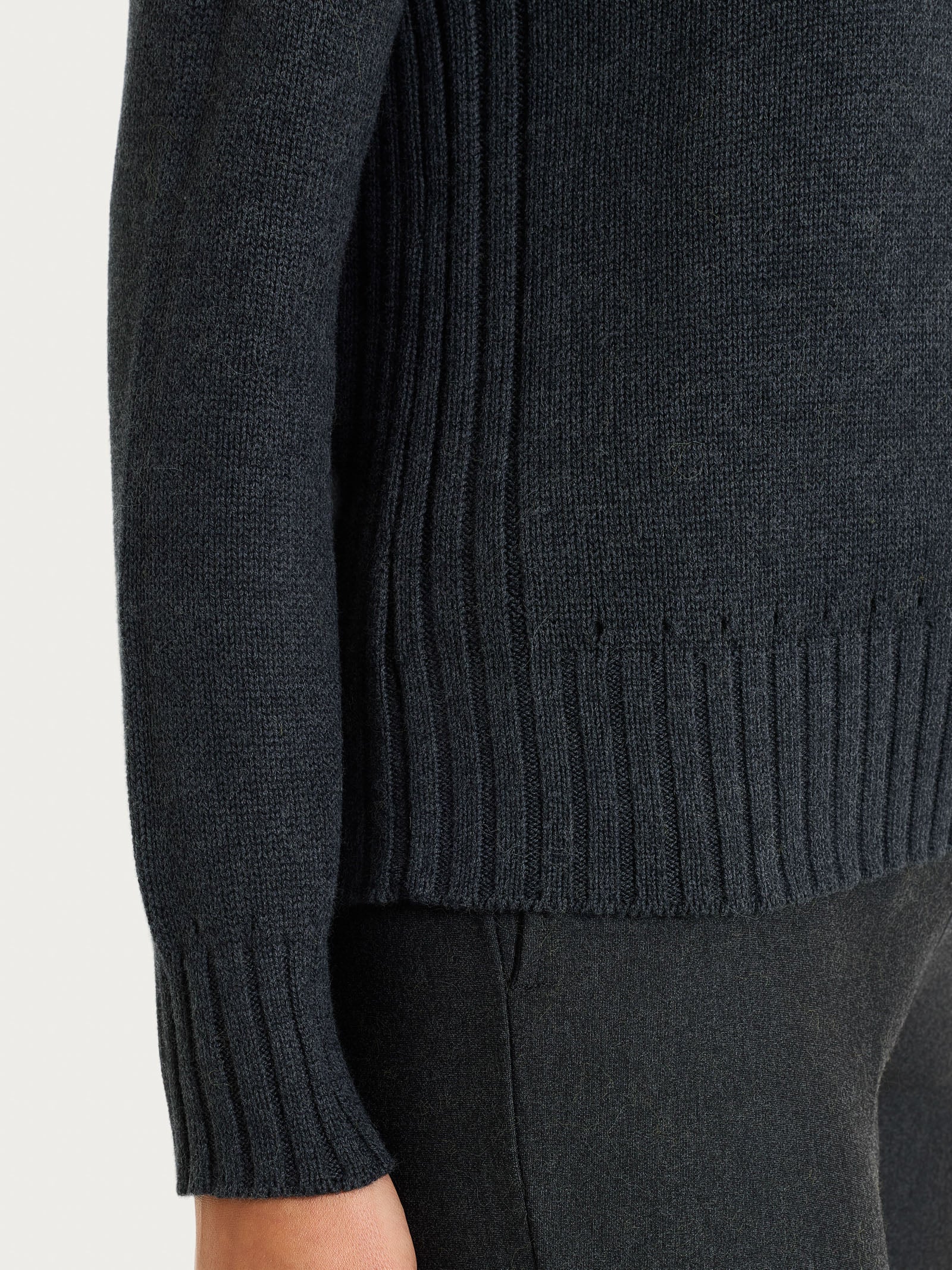 Ragno Winter Cotton maglia girocollo Nero Mel puro cotone