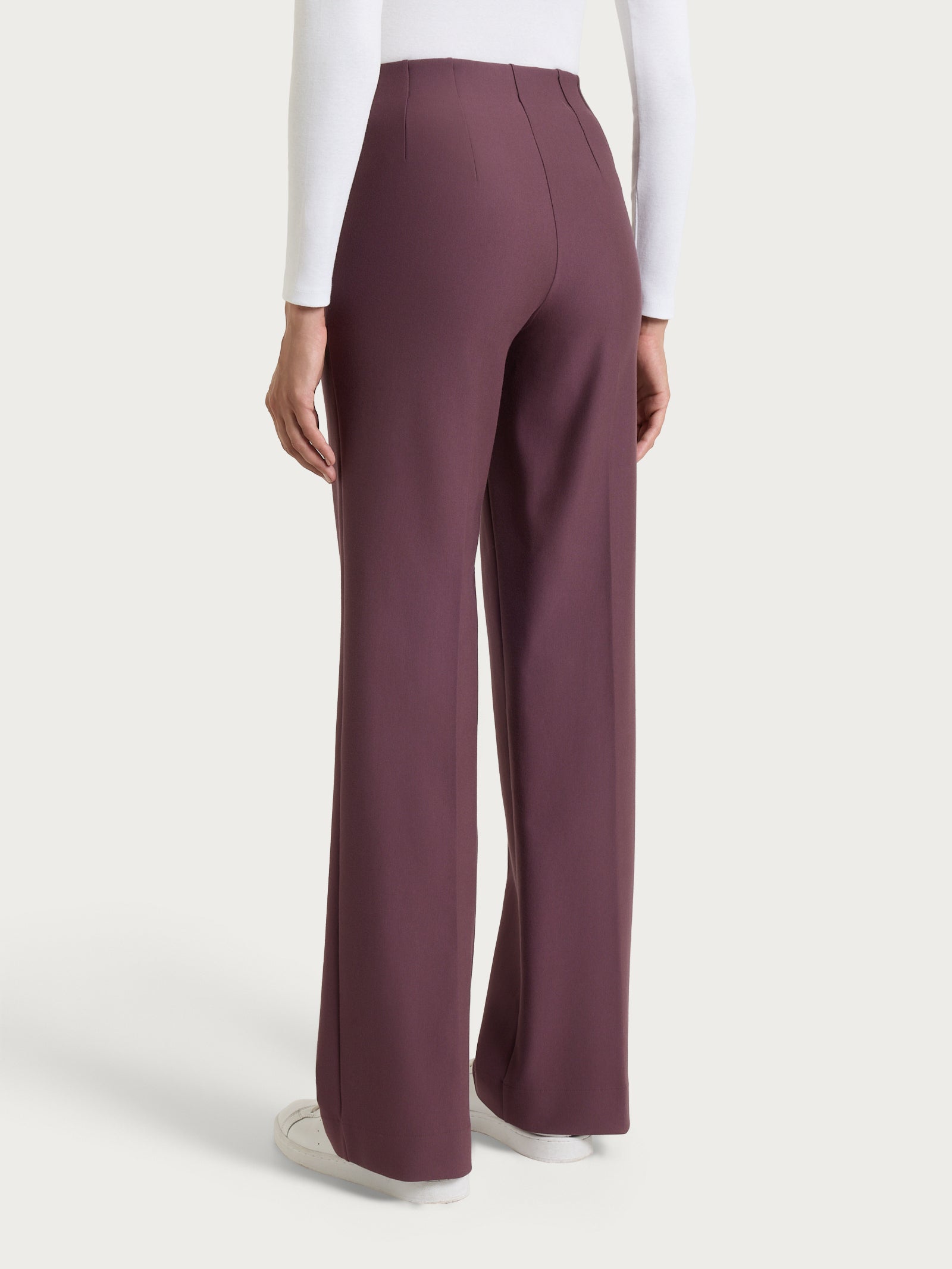 Ragno Compact Pantalone Ampio Huckleberry wide leg