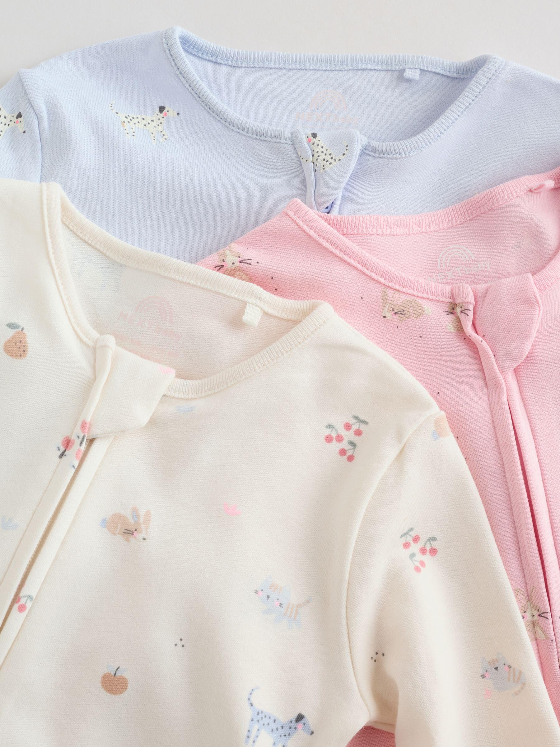 Next tutina neonata zip 68-74 3 pezzi bidirezionale