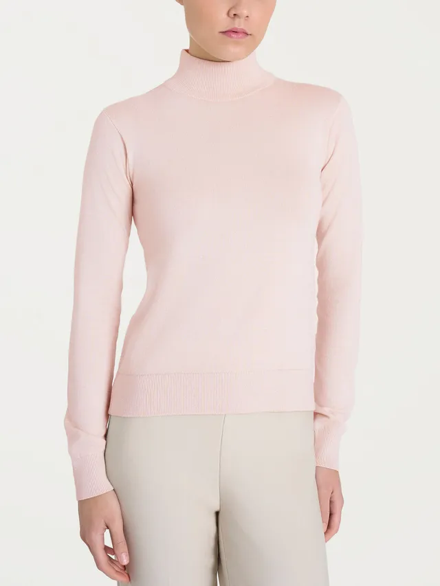 Ragno Four Seasons lupetto donna rosa viscosa attillato
