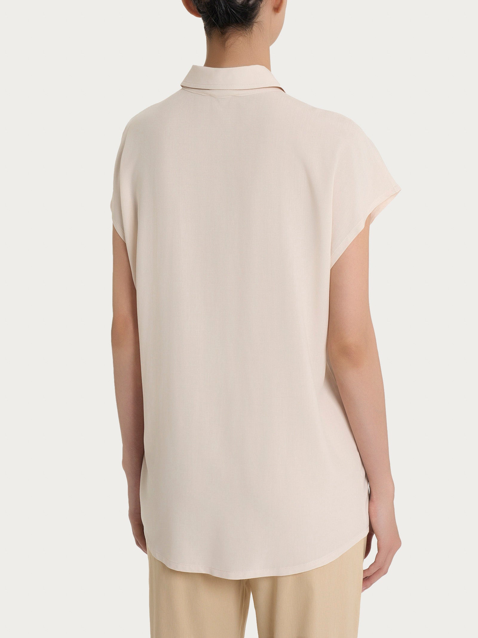 Ragno Ecoseta Camicia Manica Corta Kimono Champignon viscosa