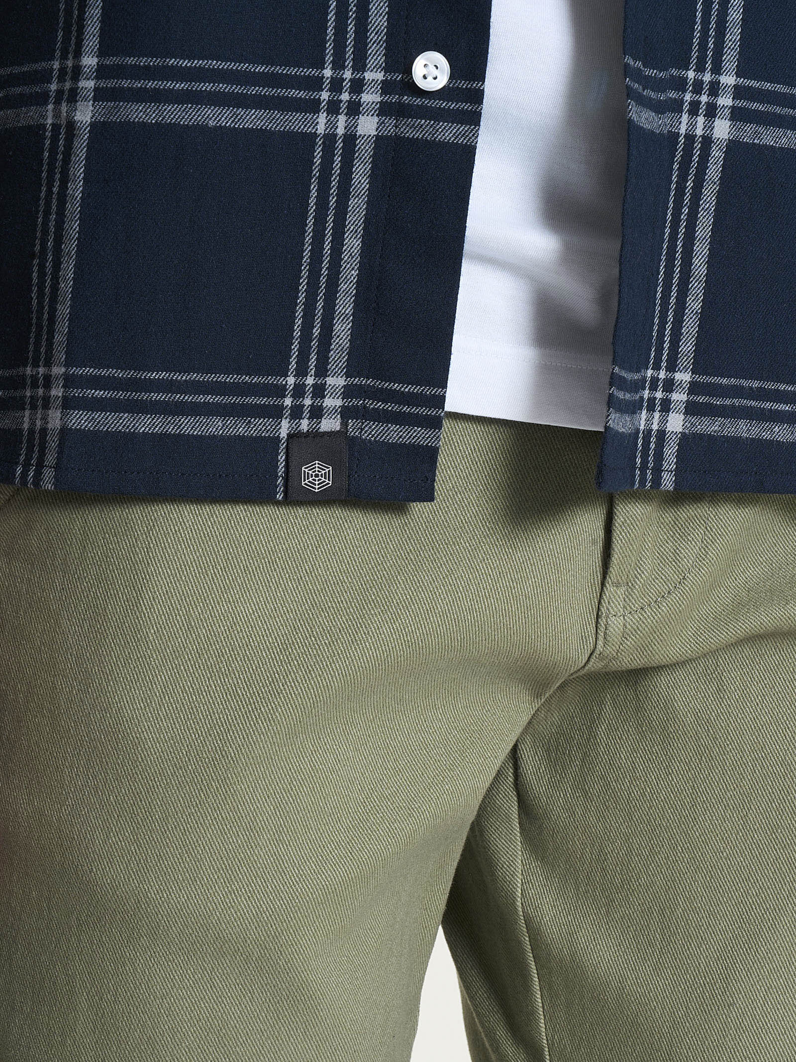 Ragno Camicia Tartan Cotton Flannel Salute Check uomo